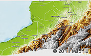 Physical 3D Map of Monte Carmelo