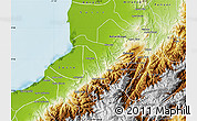Physical Map of Monte Carmelo