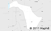 Silver Style Simple Map of Monte Carmelo