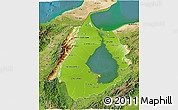 Physical 3D Map of Zulia, satellite outside