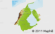 Physical 3D Map of Zulia, single color outside