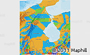 Political 3D Map of Zulia