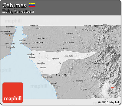 Gray 3D Map of Cabimas
