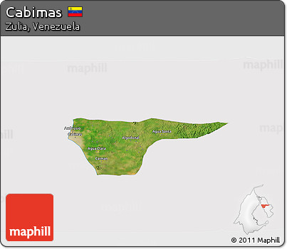 Satellite 3D Map of Cabimas, cropped outside