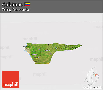 Satellite 3D Map of Cabimas, cropped outside