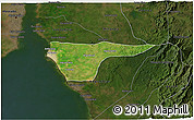 Satellite 3D Map of Cabimas, darken