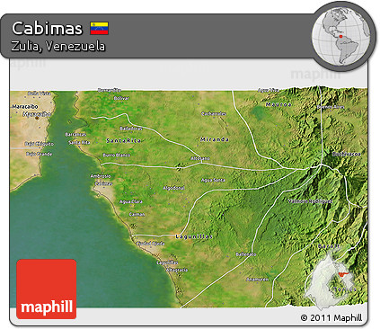 Satellite 3D Map of Cabimas