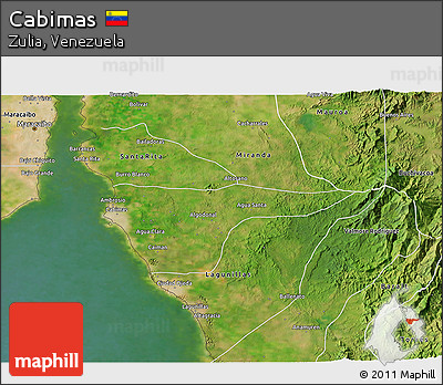 Satellite 3D Map of Cabimas