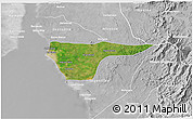 Satellite 3D Map of Cabimas, lighten, desaturated