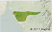 Satellite 3D Map of Cabimas, lighten