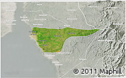 Satellite 3D Map of Cabimas, lighten, semi-desaturated