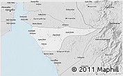 Silver Style 3D Map of Cabimas