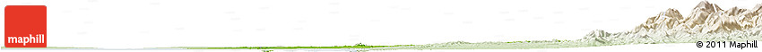 Physical Horizon Map of Cabimas, lighten