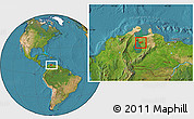 Satellite Location Map of Cabimas
