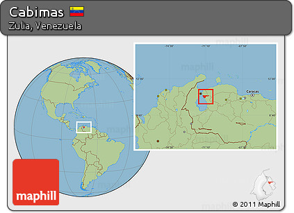 Savanna Style Location Map of Cabimas