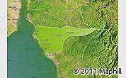 Physical Map of Cabimas, satellite outside