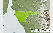 Physical Map of Cabimas, semi-desaturated