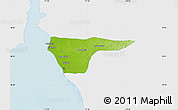 Physical Map of Cabimas, single color outside