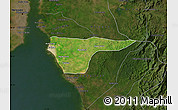 Satellite Map of Cabimas, darken