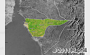 Satellite Map of Cabimas, desaturated