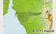 Satellite Map of Cabimas, physical outside