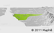 Physical Panoramic Map of Cabimas, lighten, desaturated