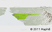 Physical Panoramic Map of Cabimas, lighten, semi-desaturated