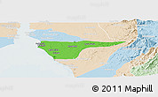 Political Panoramic Map of Cabimas, lighten