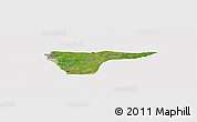 Satellite Panoramic Map of Cabimas, cropped outside