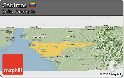 Savanna Style Panoramic Map of Cabimas
