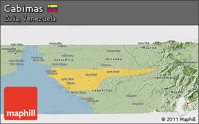 Savanna Style Panoramic Map of Cabimas