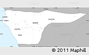 Gray Simple Map of Cabimas