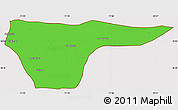 Political Simple Map of Cabimas, cropped outside