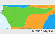Political Simple Map of Cabimas