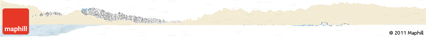 Classic Style Horizon Map of Zulia, single color outside