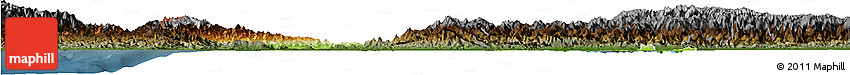 Physical Horizon Map of Zulia, darken