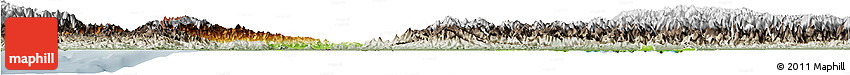 Physical Horizon Map of Zulia, semi-desaturated