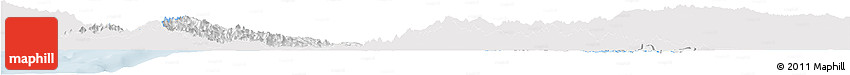 Silver Style Horizon Map of Zulia, single color outside