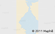 Classic Style 3D Map of Isla, single color outside