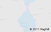 Silver Style 3D Map of Isla, single color outside