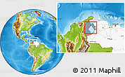 Physical Location Map of Isla, highlighted country, highlighted parent region