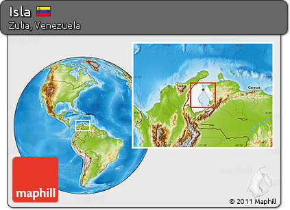 Physical Location Map of Isla, highlighted parent region