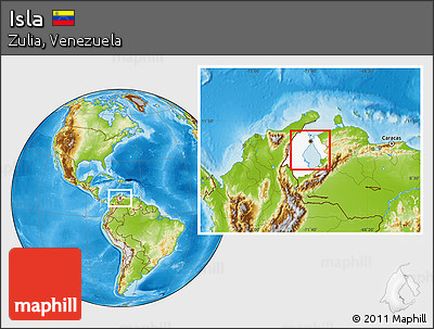 Physical Location Map of Isla, highlighted parent region