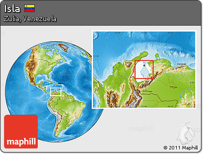 Physical Location Map of Isla, highlighted parent region