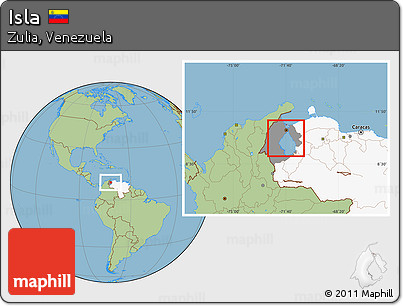 Savanna Style Location Map of Isla, highlighted country, highlighted parent region