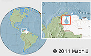 Savanna Style Location Map of Isla, highlighted country, hill shading
