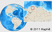 Shaded Relief Location Map of Isla, highlighted parent region, within the entire country