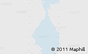Silver Style Map of Isla, single color outside