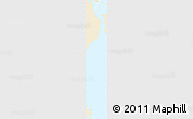 Classic Style Simple Map of Isla, single color outside