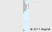 Gray Simple Map of Isla, single color outside